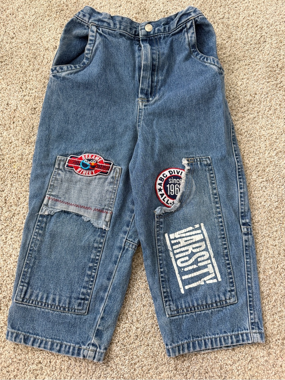 Vintage Sesame Street Jeans Varsity